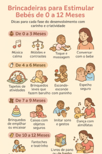 Leia mais sobre o artigo Brincadeiras para Estimular Bebês de 0 a 12 Meses